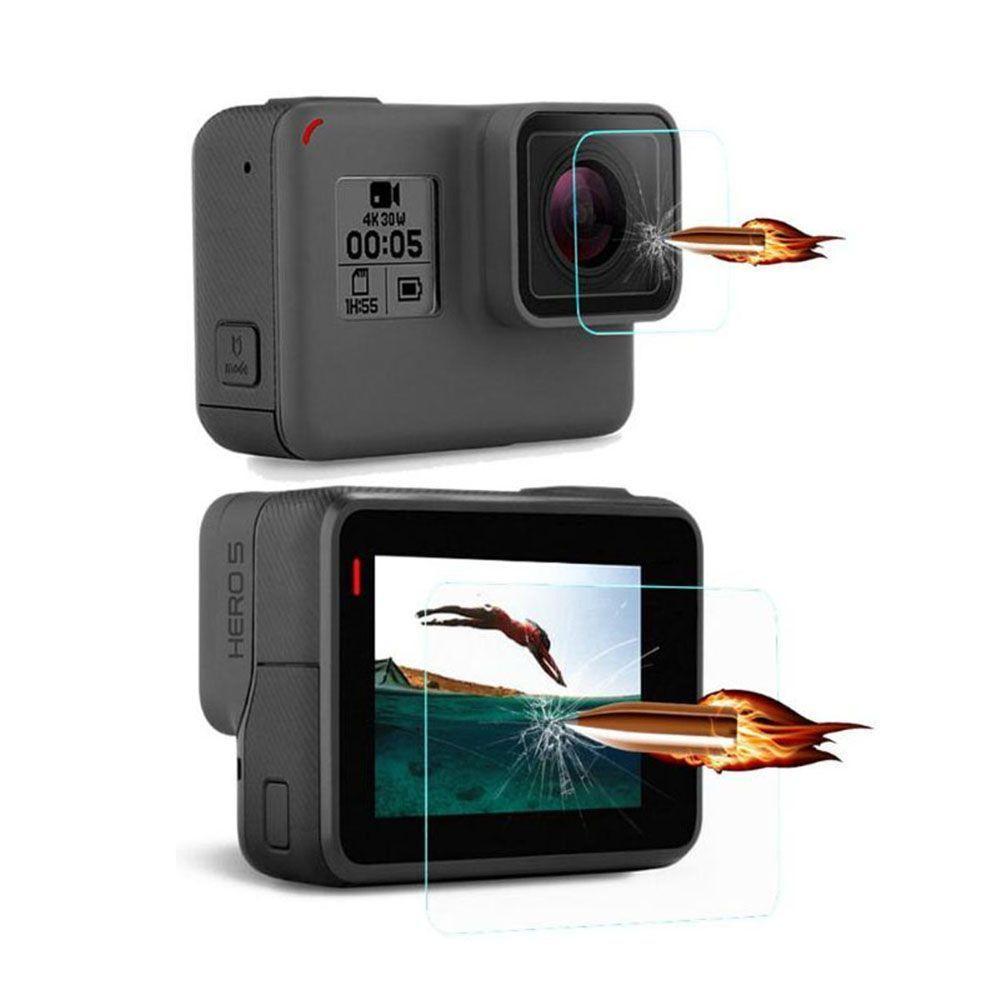 Películas de Vidro para Lente e Lcd GoPro Hero 5, 6, 7 - 1