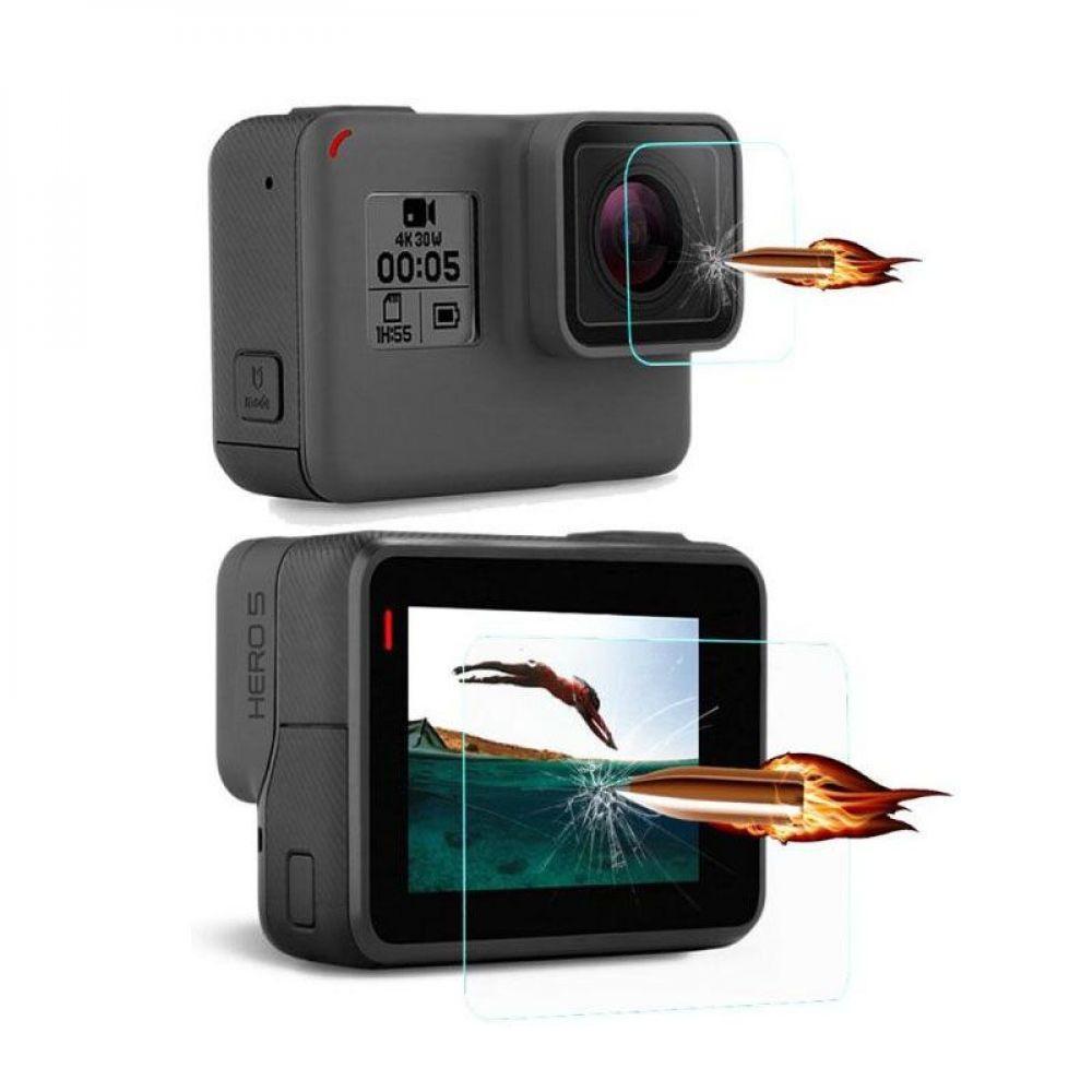 Películas de Vidro para Lente e Lcd GoPro Hero 5, 6, 7 - 7
