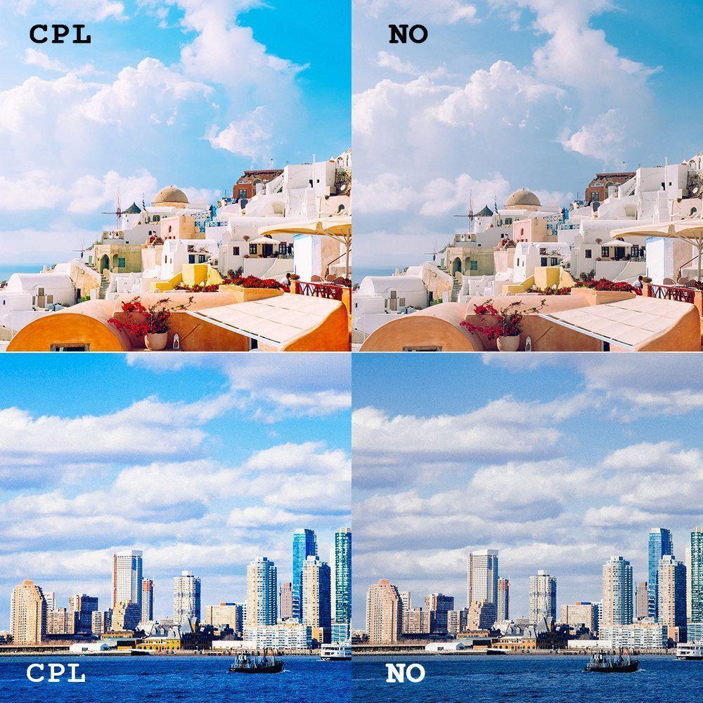 Filtro Polarizado Cpl 58mm com Tampa da Lente para GoPro - 2