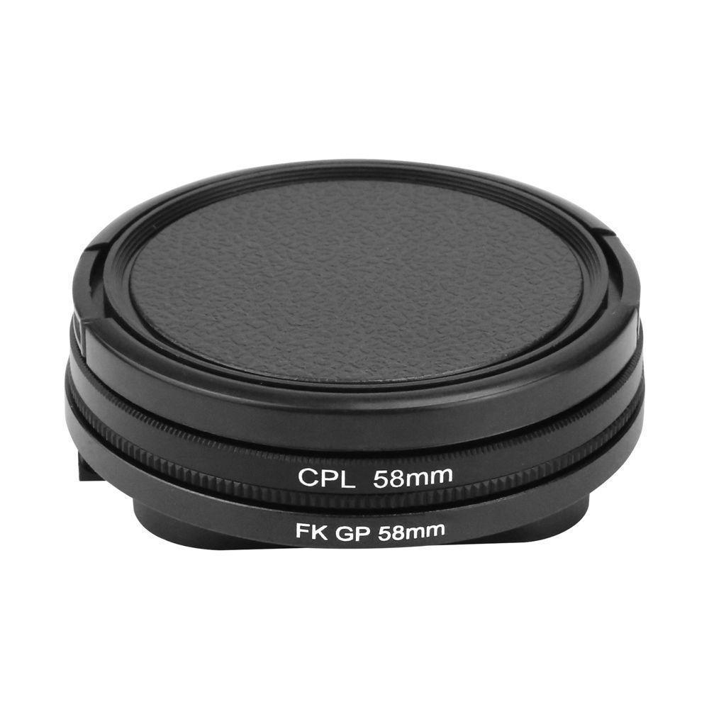Filtro Polarizado Cpl 58mm com Tampa da Lente para GoPro - 4