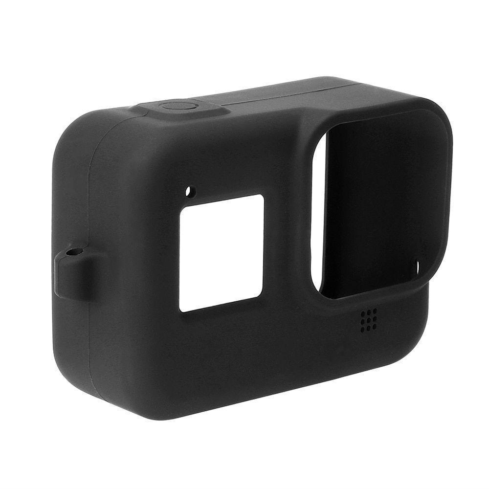 Capa em Silicone Preto + Cordão GoPro Hero 8 - 5