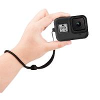 Capa em Silicone Preto + Cordão GoPro Hero 8