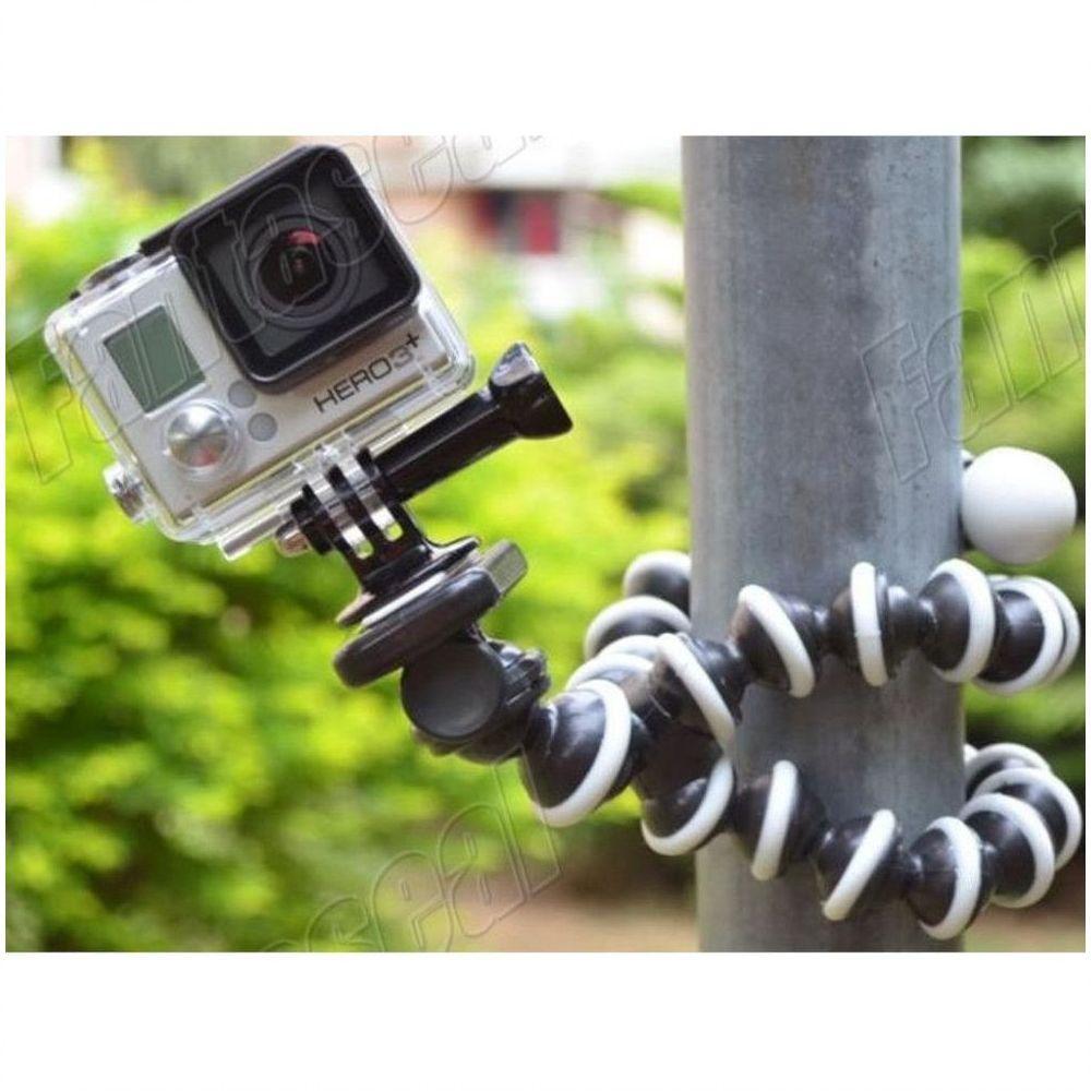 Tripé Articulável Octopus Pequeno + Adaptador GoPro e Similares - 3