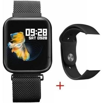 Smart Watch Feminino Oled P70 + Duas Pulseiras Preto