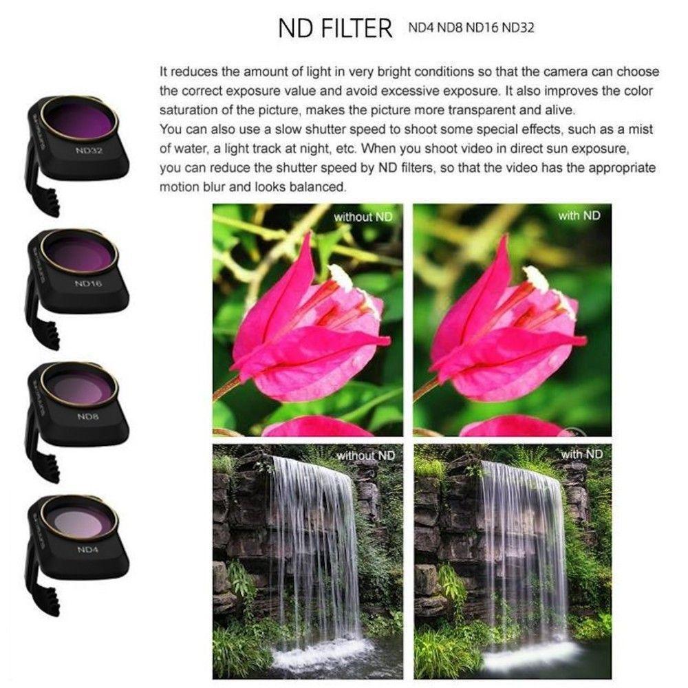 Filtro de lente 4pcs ND 4, 8, 16, 32 para drone Mavic Mini / Mini 2 /Mini SE - 2