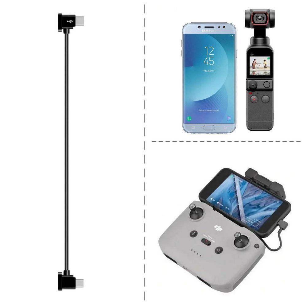 Cabo OTG USB-C/Micro-USB Controle Remoto Mavic Air 2/2S e Mini 2 - 1
