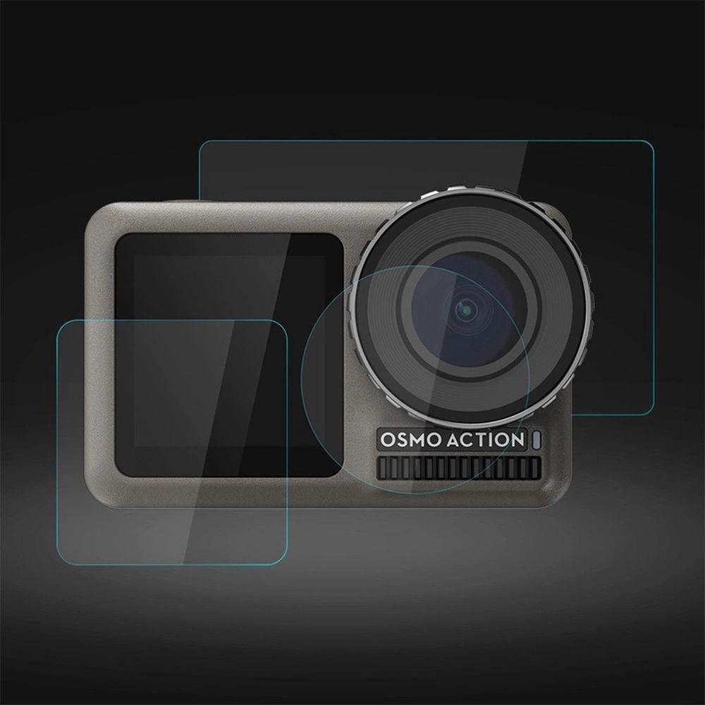 Película de Vidro para Lente e LCDs Câmera Osmo Action - 2