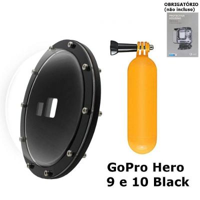 Dome para Caixa Estanque GoPro 11, 10 e 9 Black - MeuDome