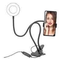 Hing Light Led Suporte Celular Tripe Mesa Iluminador Luz Iluminacao Anel Fotografia Video 2 Em 1 - 2