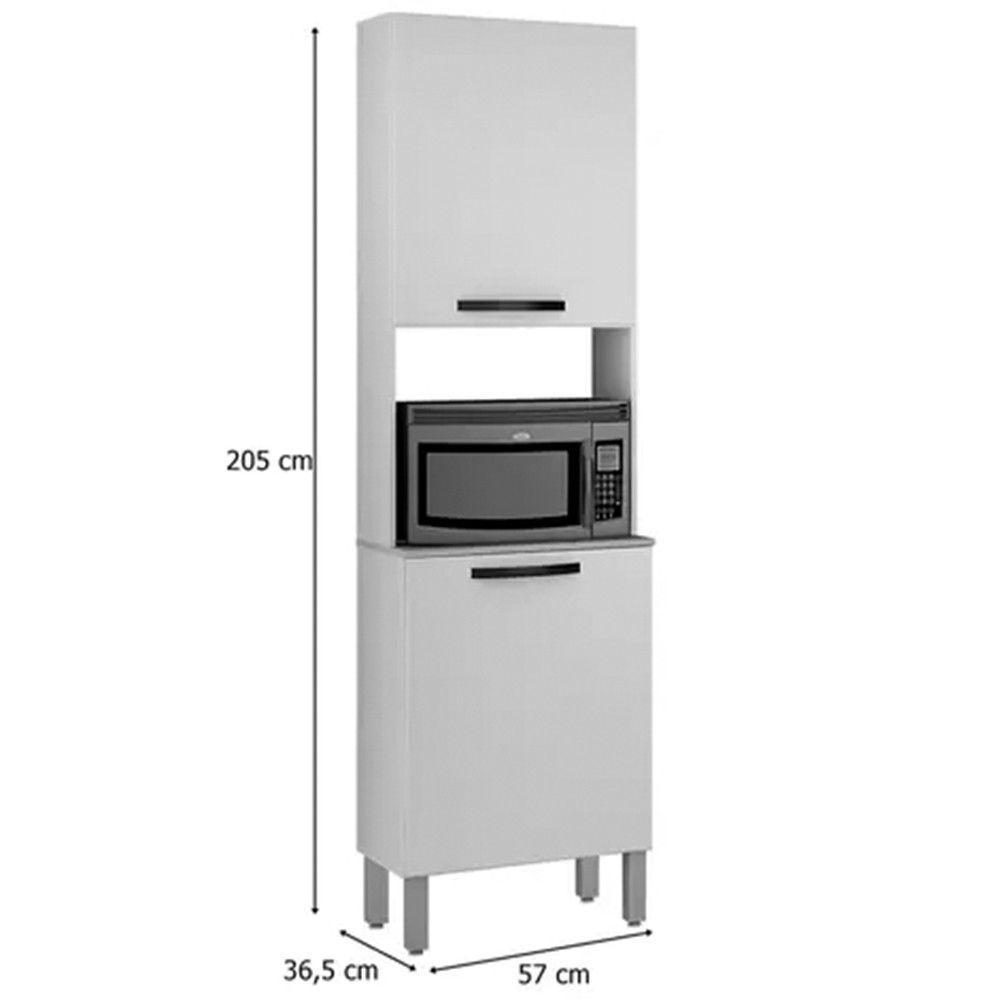 Cozinha Torre Quente Valência Carvalho/grafite Salleto Móveis Carvalho Com Grafite - 3