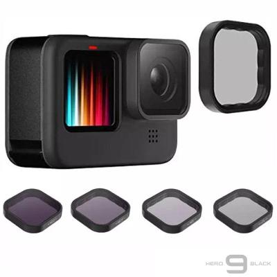 Kit de Filtros CPL e ND 8/16/32 para GoPro 9, 10 e 11 - Telesin
