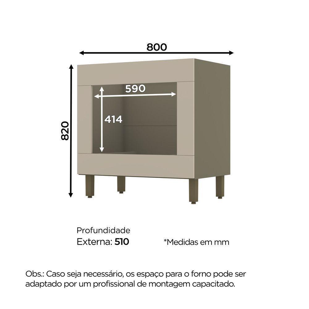Balcão Forno Embutir Connect Henn Duna Com Cristal - 3
