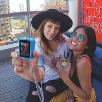 Capa Silicone Sleeve + Cordão Lanyard  para GoPro 5/6/7 Cor Azul - 6