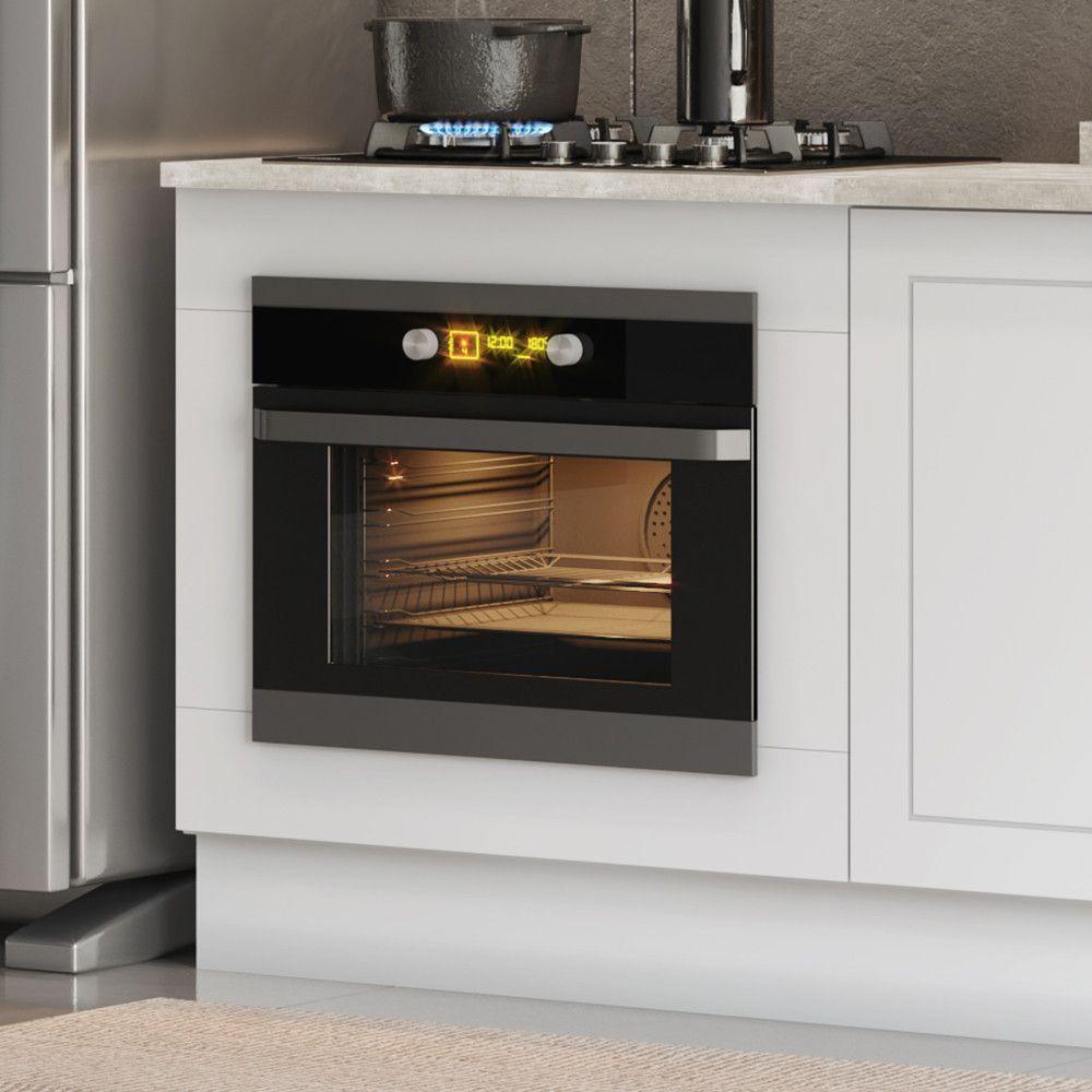 Balcão Forno De Embutir 80 Cm Americana Henn Branco Hp - 2