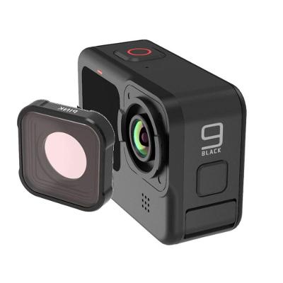 Filtro Lente para Mergulho Rosa para GoPro 9, 10 e 11 Black