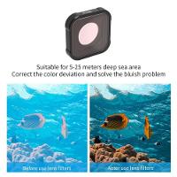 Filtro Lente para Mergulho Rosa para GoPro 9, 10 e 11 Black - 3