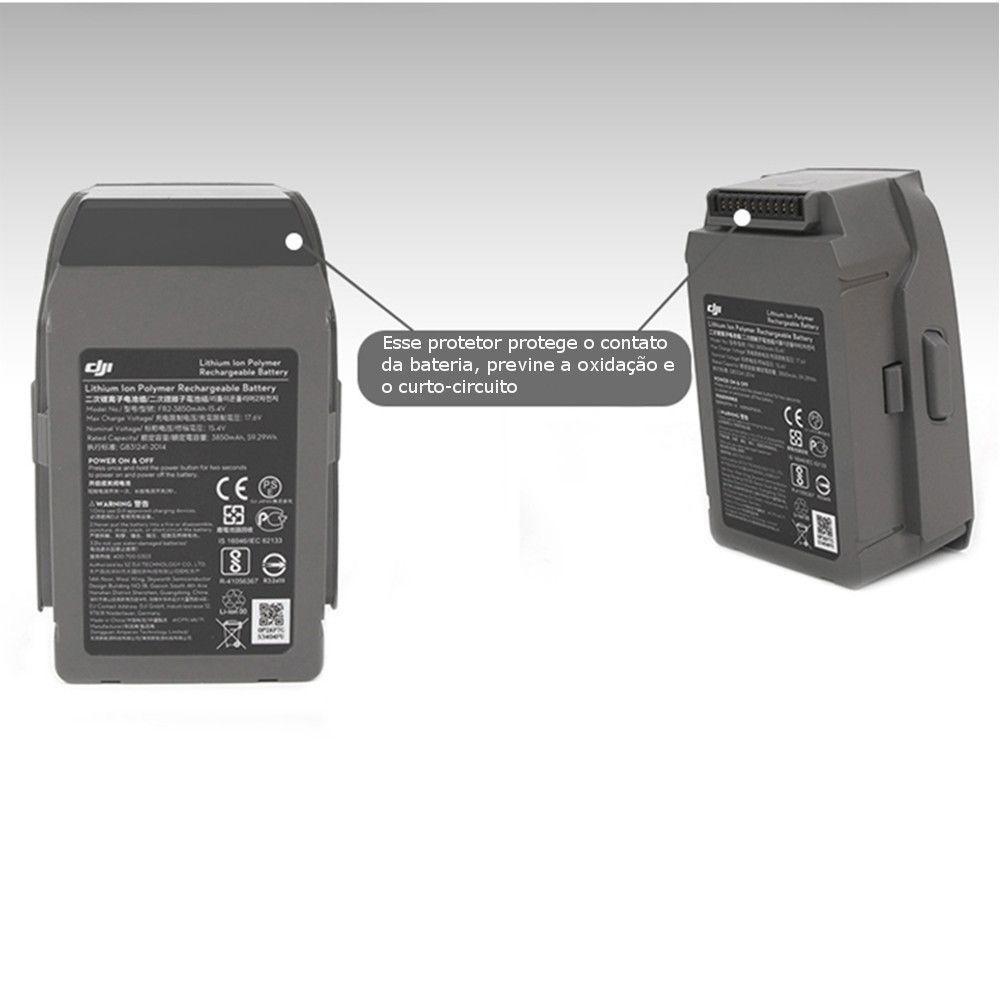 Kit 4 Peças: 3 Protetores da Bateria + 1 Protetor Entrada De Carregamento - Mavic 2 Pro E Zoom - 4