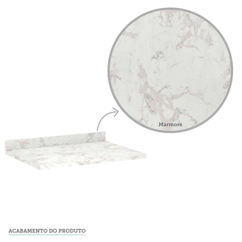 Tampo 70cm Em Mdp Com Acabamento Em Bp Luciane Móveis Marmore Bp - 4