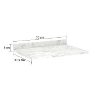 Tampo 70cm Em Mdp Com Acabamento Em Bp Luciane Móveis Marmore Bp - 6