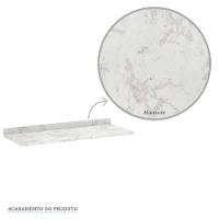 Tampo Para Balcão 120cm Em Mdp 25mm Com Acabamento Em Bp Luciane Móveis Marmore Bp