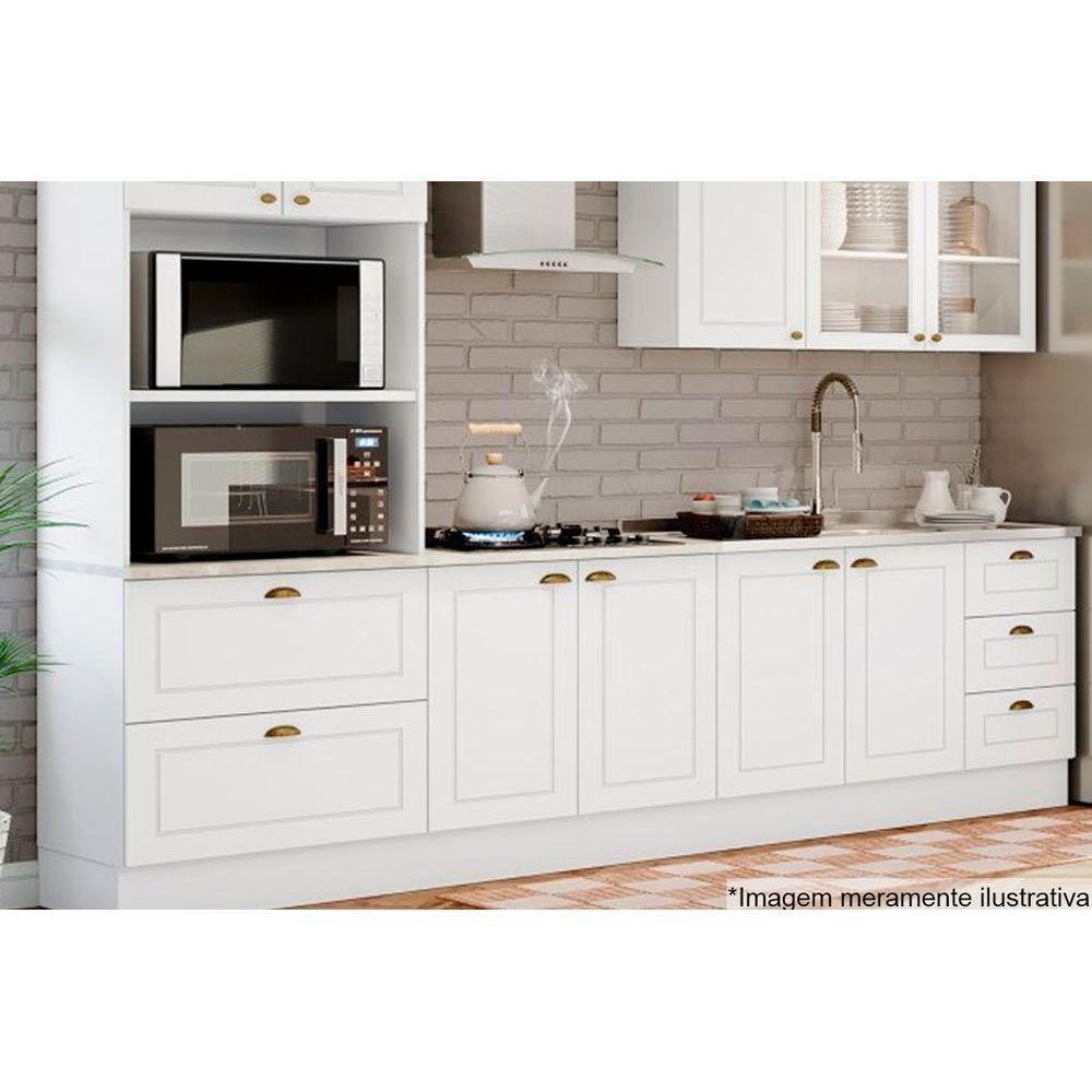 Módulo Cozinha Henn Americana Tampo 80cm p/ Cooktop Nature - 2