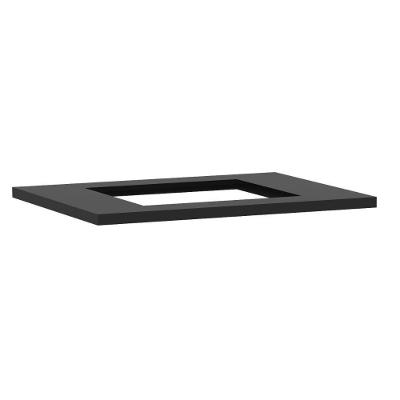 Tampo De 70cm X 54,5cm Para Cooktop 4 Bocas Com Furo De 50cm X 35cm Luciane Móveis Preto
