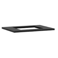 Tampo De 70cm X 54,5cm Para Cooktop 4 Bocas Com Furo De 50cm X 35cm Luciane Móveis Preto - 2