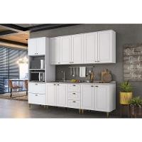 Paneleiro de Cozinha Modulado Americana c/ 2 Portas e 2 Gavetas (2 Fornos) 71.5cm Cinza - Henn - 5