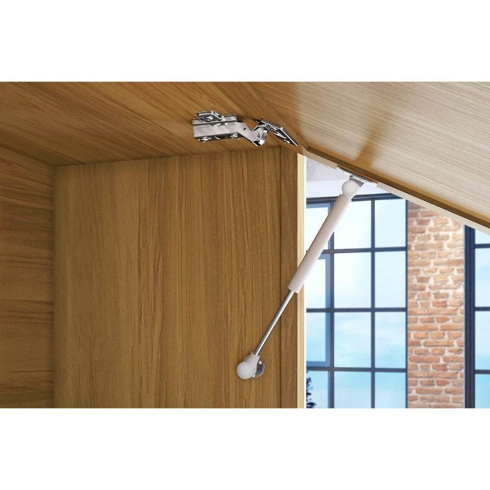 Paneleiro de Cozinha Imperatriz c/ 2 Portas e 3 Gavetas (1 Forno) 70cm Freijo/Off White - Nesher - 4