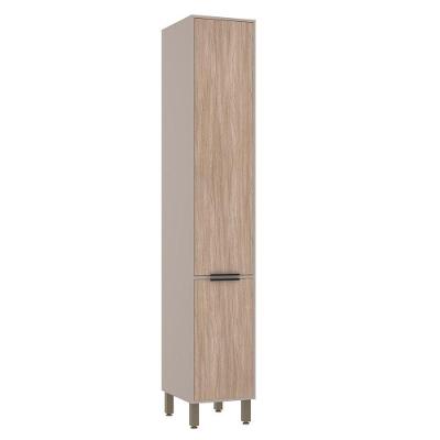 Paneleiro Simples 40cm 2 Portas Luciane Móveis Cinammon Cumaru