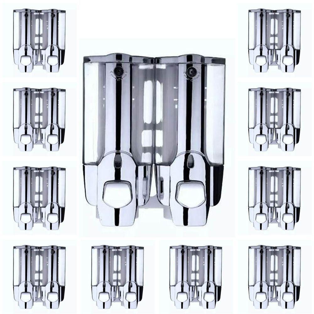 Dispenser Duplo Kit 16Uni Alcool Gel Shampoo SaboneteLiq - 1
