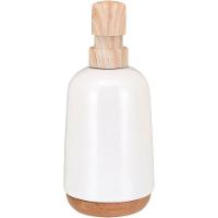 Porta Sabonete Liquido 200Ml Cerâmica Branco - 6