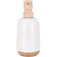 Porta Sabonete Liquido 200Ml Cerâmica Branco - 8