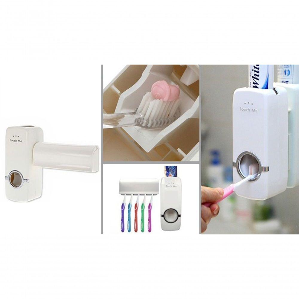 Dispenser De Creme Dental C/Porta Escovas Branco - 2