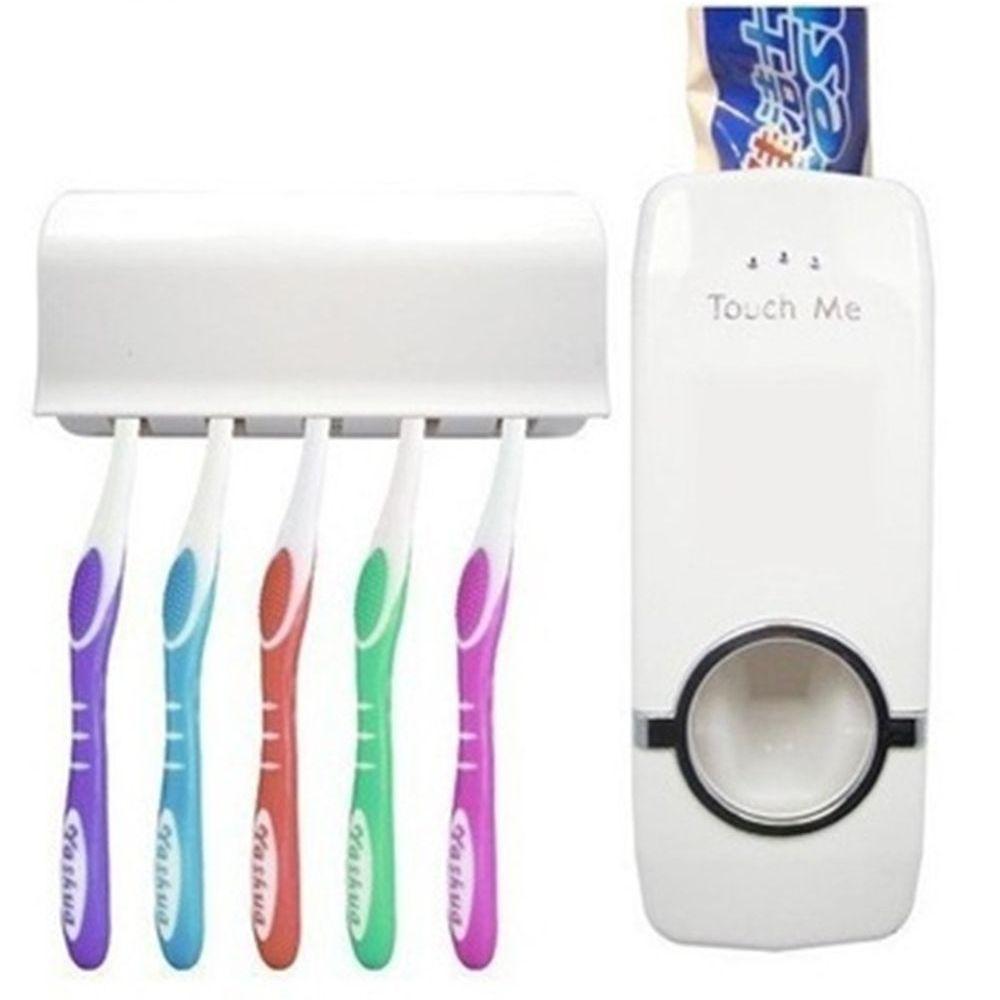 Dispenser Automático Pasta De Dente E Suporte De Escovas - 1