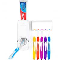 Dispenser De Creme Dental C/porta Escovas Branco - 2