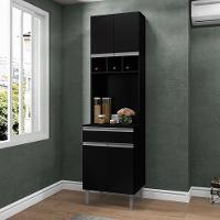 Paneleiro 4 Portas Regianna Preto - 1