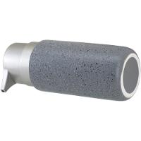 Clássico Porta Sabonete Liquido 16X8X6Cm 260Ml Cerâmica Cinza - 3