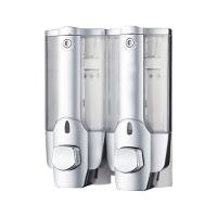 Dispenser Duplo Shampoo SaboneteLiq Alcool Banheiro Hotel - 5