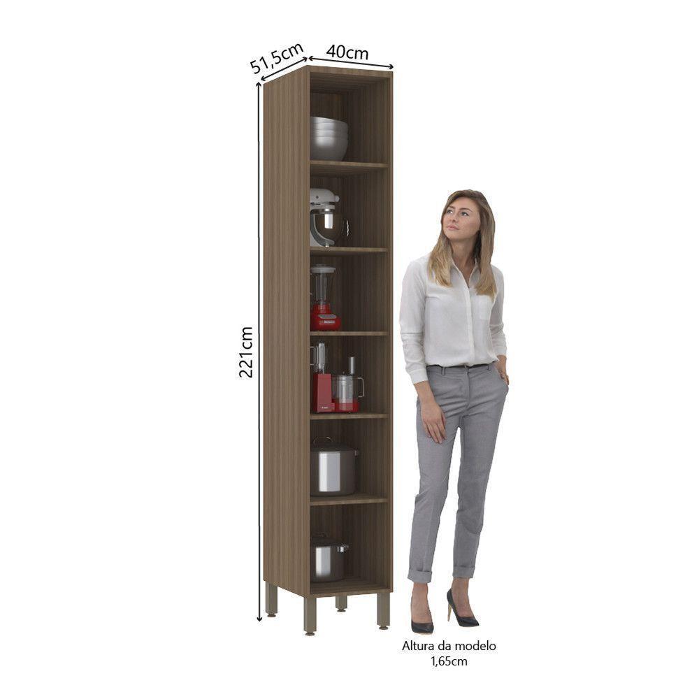 Paneleiro 40cm 2 Portas Profundo Aspen Luciane Móveis Vanilla/beige - 2