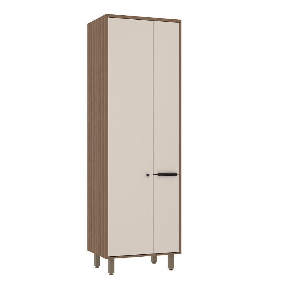 Paneleiro 70cm 2 Portas E Porta Condimentos Aspen Luciane Móveis Vanilla/beige - 1