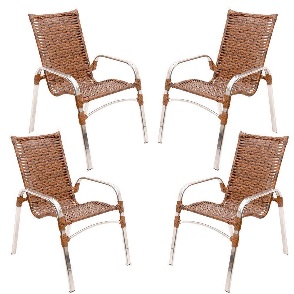 Jogo Cadeiras E Mesa Emily E 2 Espreguiçadeiras Regulável Argila - 3