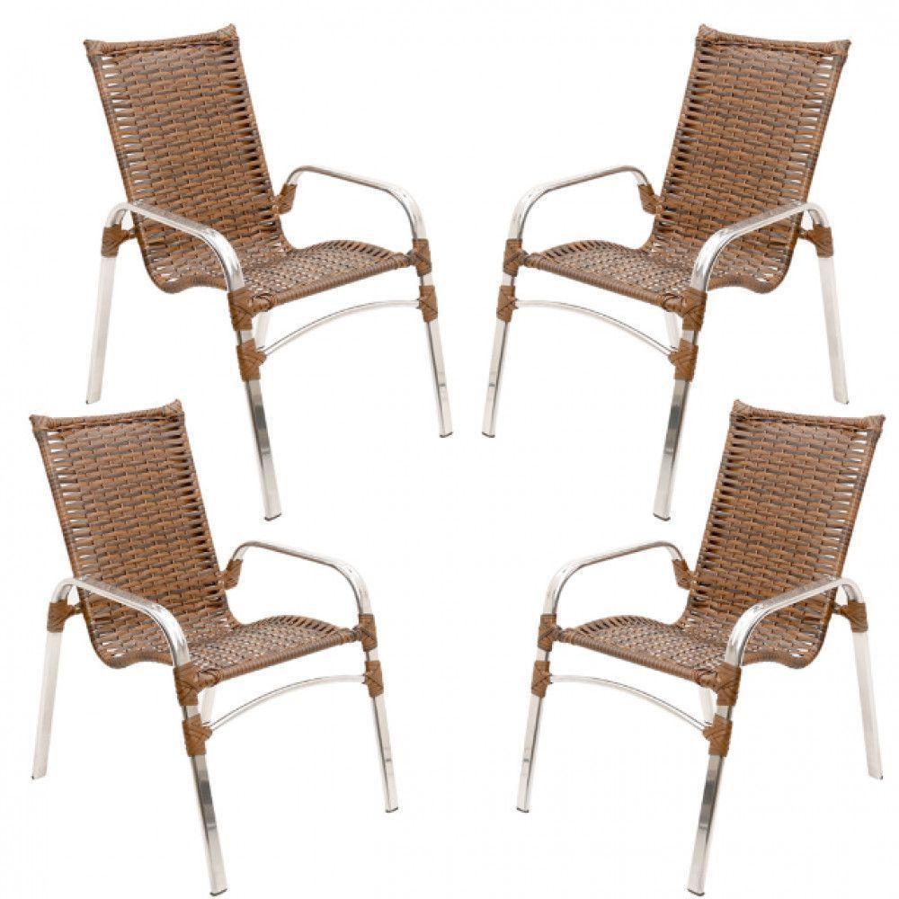 Jogo Cadeiras E Mesa Emily E 2 Espreguiçadeiras Regulável Argila - 5