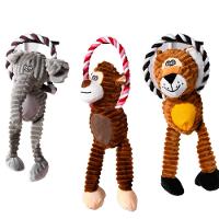 Pelúcia Pet Animais Da Selva Com Corda - 2