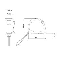 Trena Profissional Tramontina Com Ponta Magnética E Corpo Em Aço Inox 7,5 M Tramontina - 2