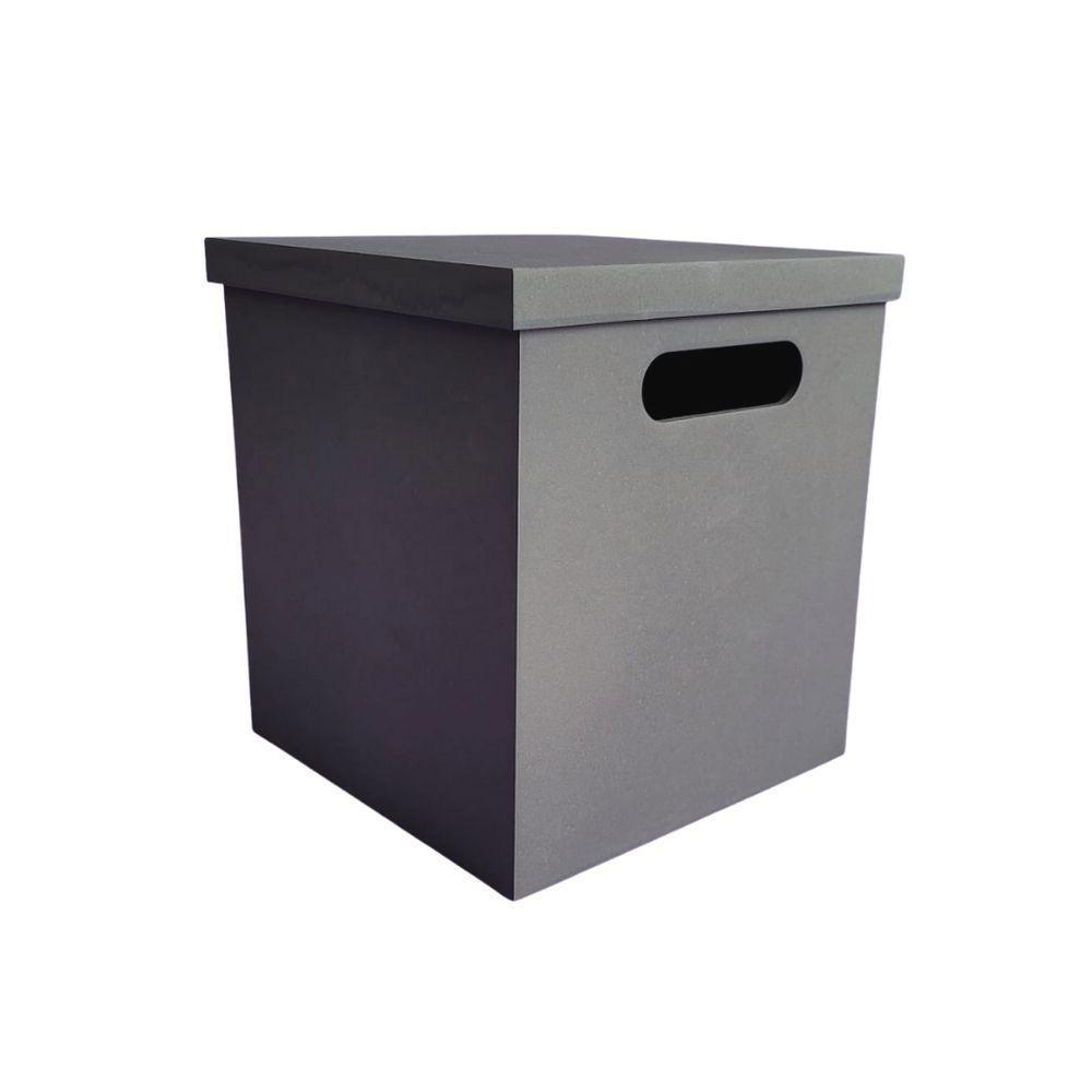 Puff/baú Infantil 100% Mdf (20x20x23) Marrom Café - 1