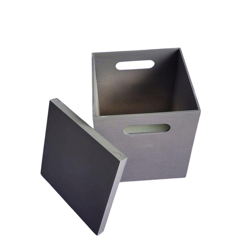 Puff/baú Infantil 100% Mdf (20x20x23) Marrom Café - 2