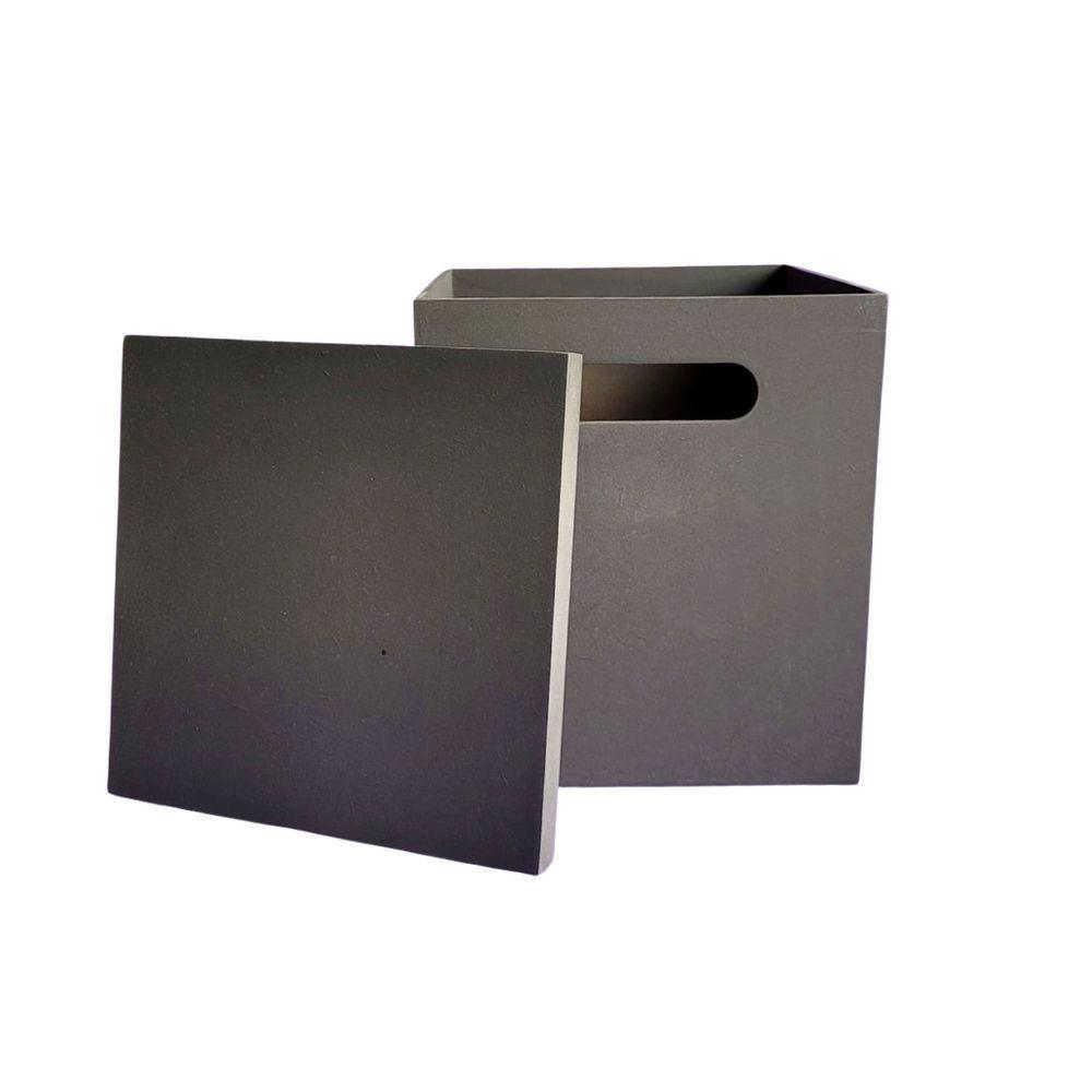 Puff/baú Infantil 100% Mdf (20x20x23) Marrom Café - 3