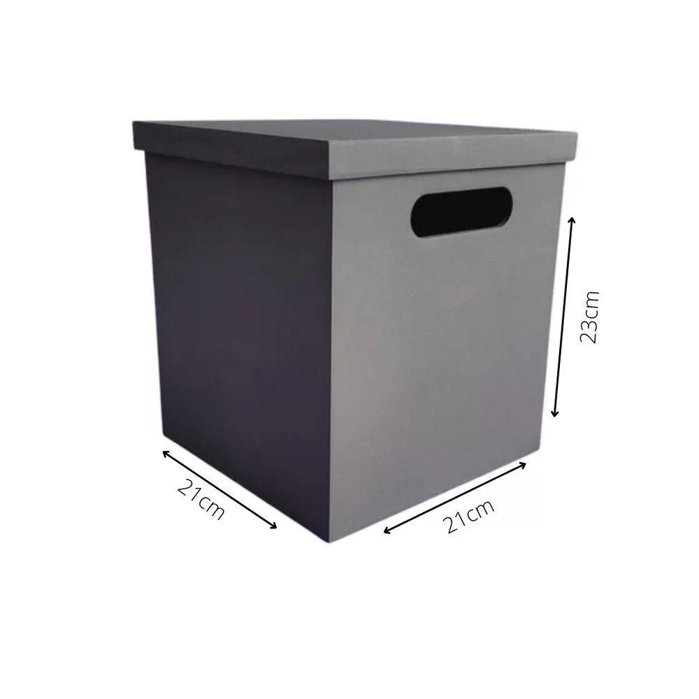 Puff/baú Infantil 100% Mdf (20x20x23) Marrom Café - 4