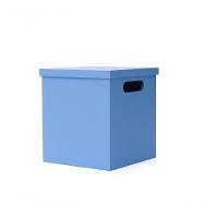 Puff/baú Infantil 100% Mdf (20x20x23) Azul Claro - 1